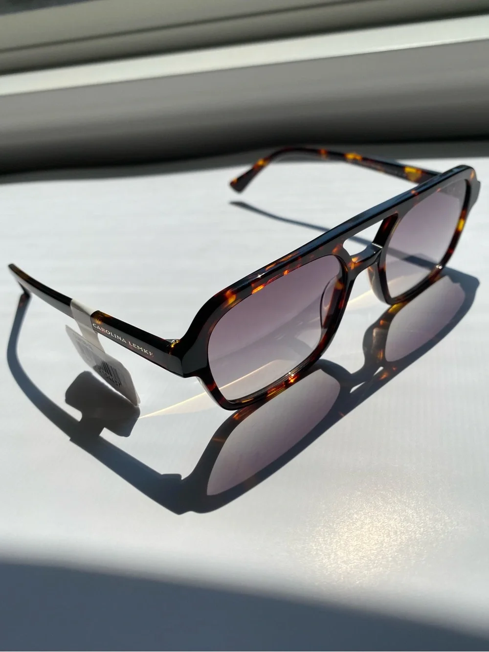 NEW Carolina Lemke Brown Demi Hybrid Sunglasses